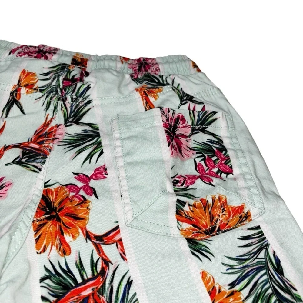 Good Vibes by Drill Clothing Co. Boy's S Small Bermuda Shorts Beach Palm Print